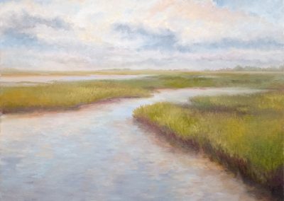 Low Country Dusk- painting by Lisa Strazza