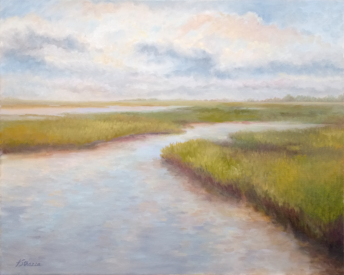 Low Country Dusk- painting by Lisa Strazza