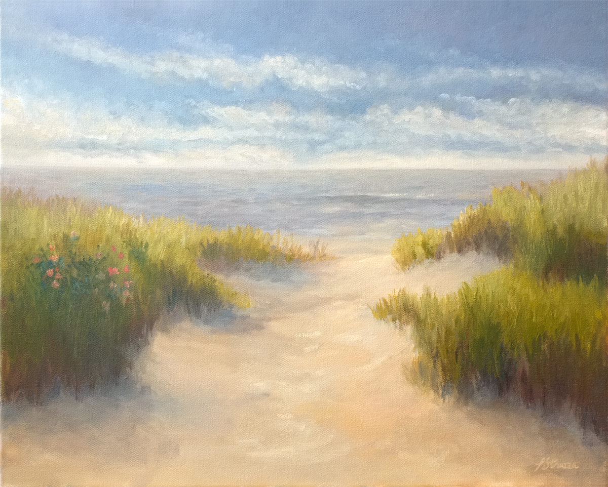 Cape Fear Dunes - painting by Lisa Strazza