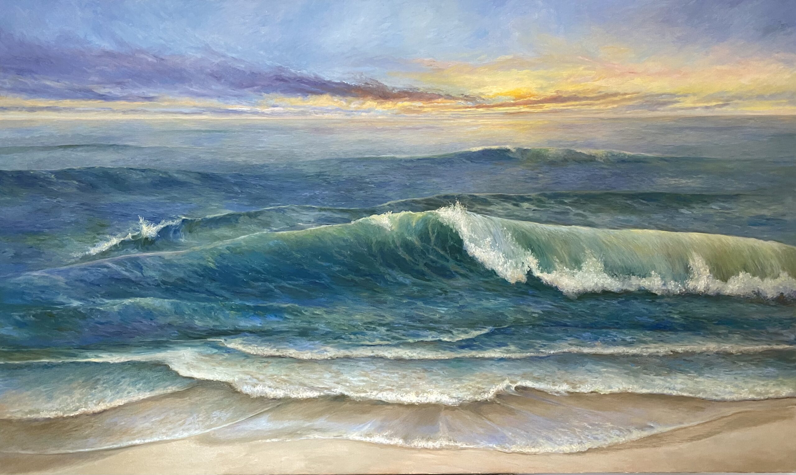 Carolina Surf painting by Lis Strazza