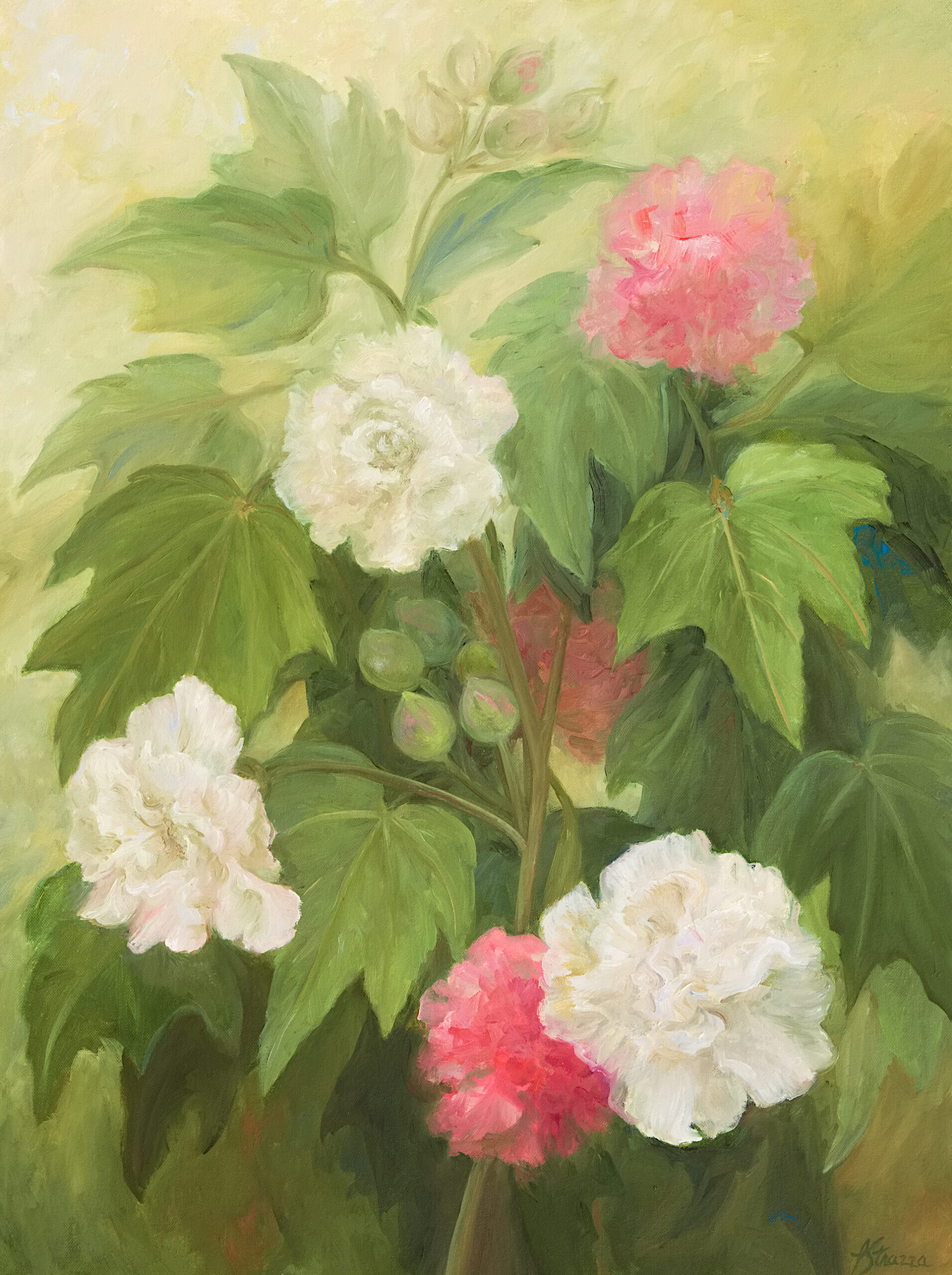 Southern Glory - floral painting by Lisa Strazza
