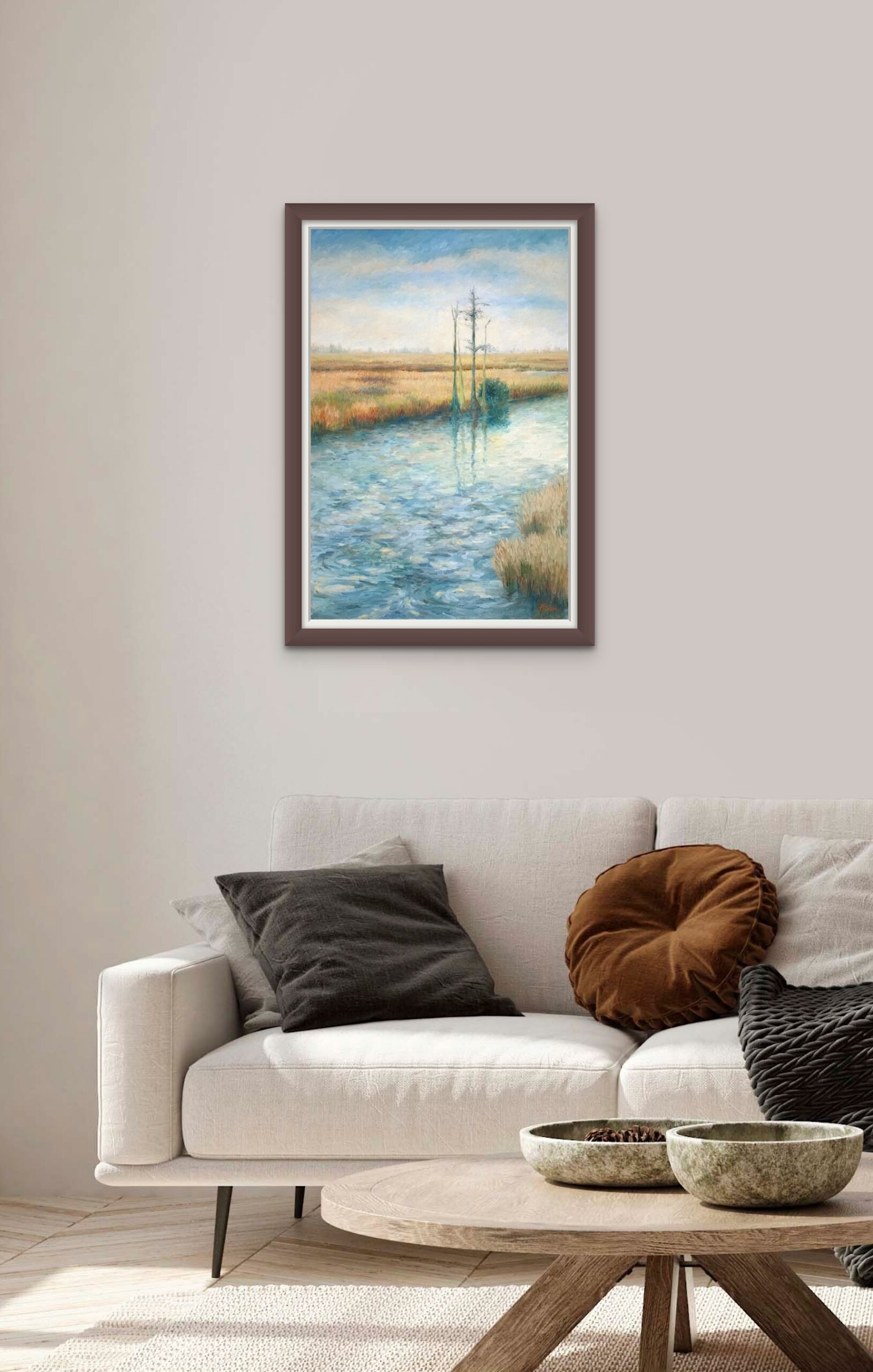 Whirling Waters original oil painting by Lisa Strazza